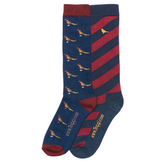 Toggi Men's Frankland Two Pack Socks in Blue/Sienna